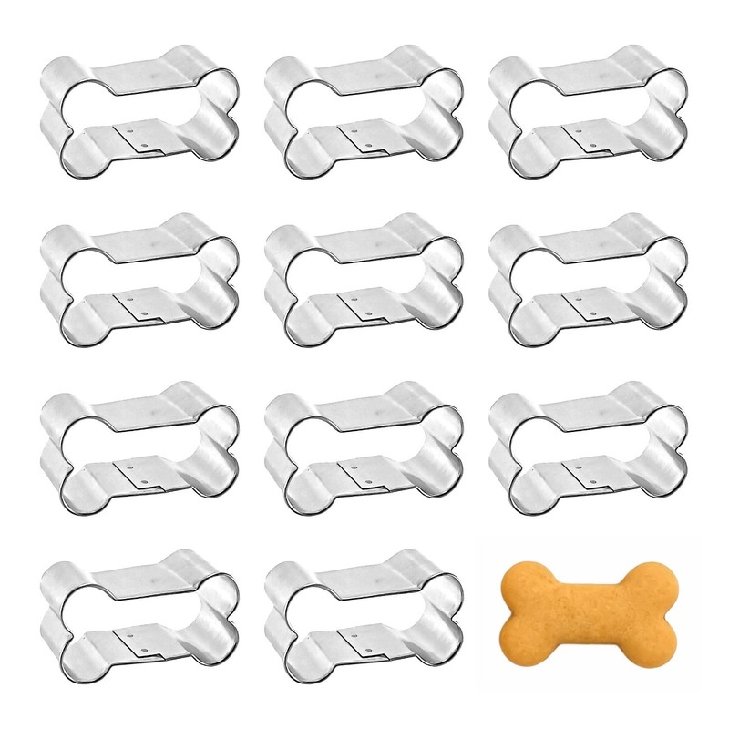 1 Dozen 2″ Dog Bone Cookie Cutters Puppy Treats Metal Made in the USA