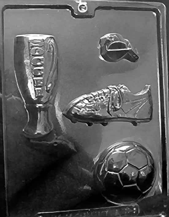 SOCCER KIT Chocolate Candy Mold – Cleate Trophy Ball ~ BUY 2 GET 1 FREE!