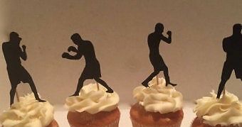 Boxing Inspired Cupcake Toppers