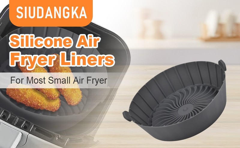 Silicone Air Fryer Liners Reble for 1-2qt Air Fryers, 3 Pa gallery