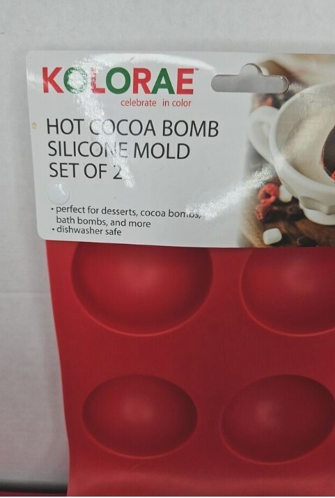 Kolorae Red Hot Chocolate Cocoa Bomb Silicone Mold Desserts candy 2 Pk gallery
