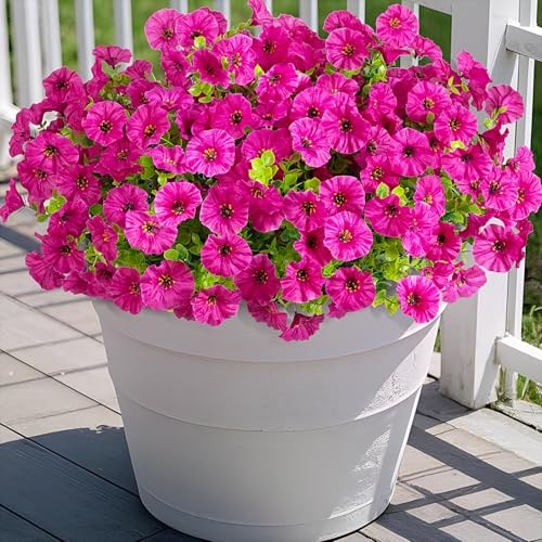 Artificial Flowers for Outdoors Decoration, 12 Bundles Fake Light Purple gallery