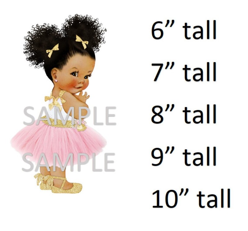 Pink Princess Tulle Baby Girl Cake Edible Image Frosting Sheet Baby Shower Baby