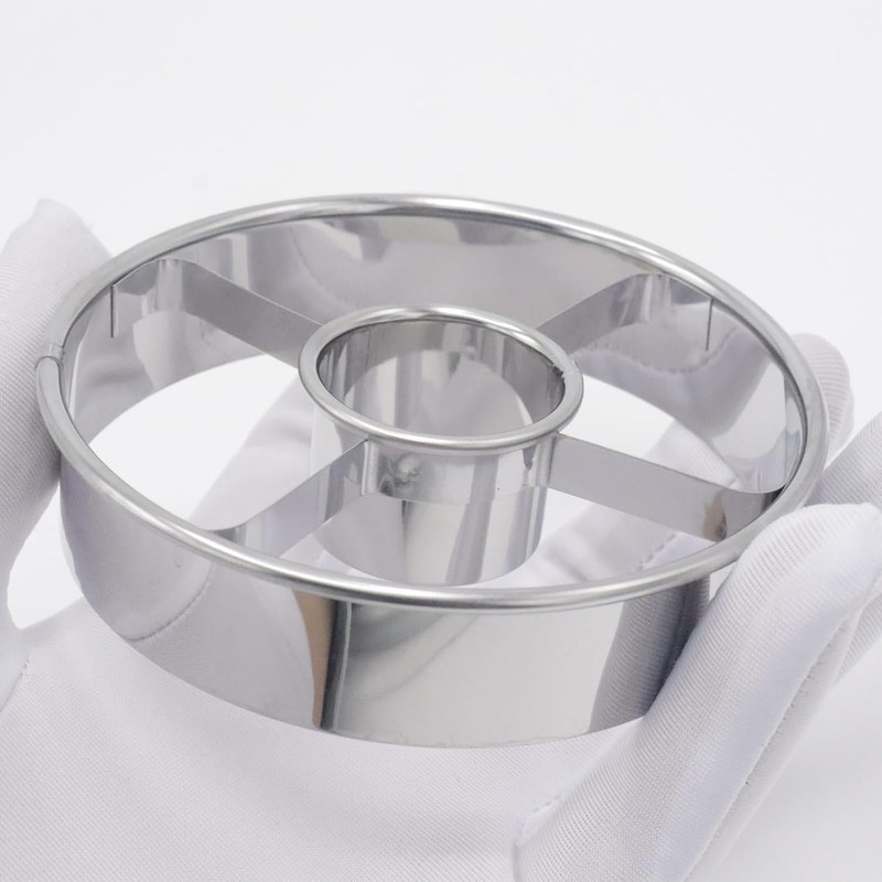 2 Pack Stainless Steel Donut Cutter, 3.86 Inch Doughnut Cutters Mold, Profession gallery
