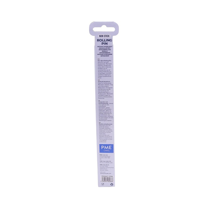 PME Non-Stick Rolling Pin 9 in for Cake Decorating Standard, White gallery