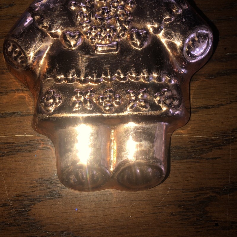 The Cook's Bazaar Made In Korea Teddy Bear Copper Plated Metal Ornament gallery