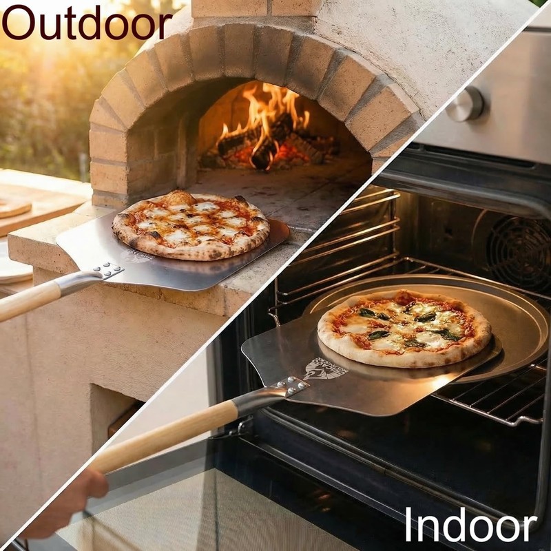 Chicago Brick Oven Pizza Peel 12x14 Aluminum Paddle Long Handle gallery