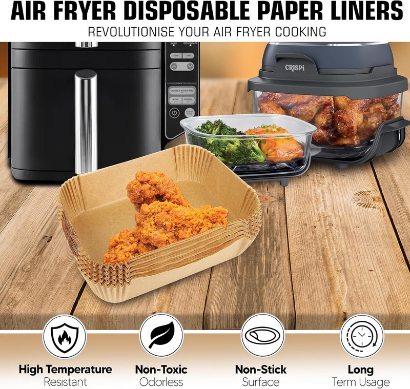Air Fryer Liners for DoubleSta SL401 8-10QT: Disposable Paper gallery