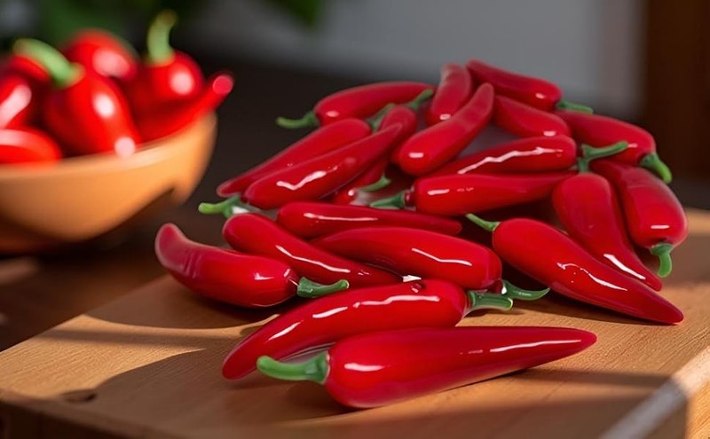 20Pcs Artificial Chili Peppers Decor, Realistic Red Plastic Vetables for gallery