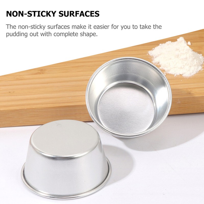 4PCS Convenient Baking Tins Cake Pan Metal Muffin Cups Aluminum Baking Cups gallery