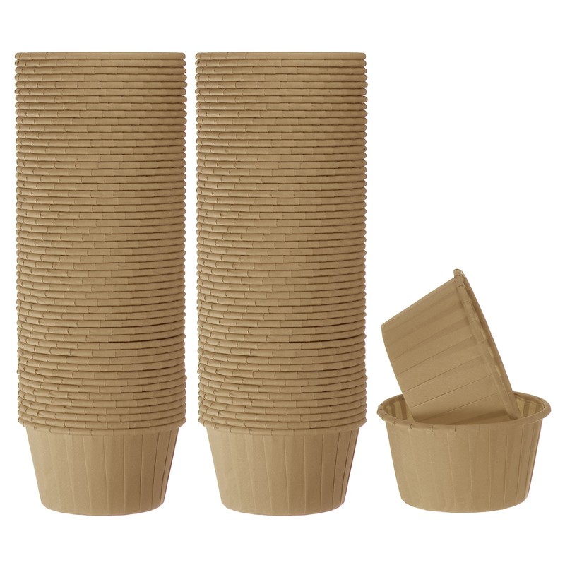 100Pcs Natural Cupcake Baking Cups 3.5oz Paper Cupcake Liners