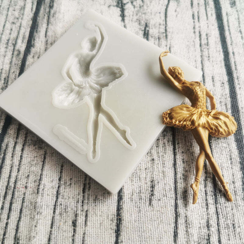 Ballerina Silicon Mould Ballet Dancer Mold Cake Fondant Sugarcraft Soap