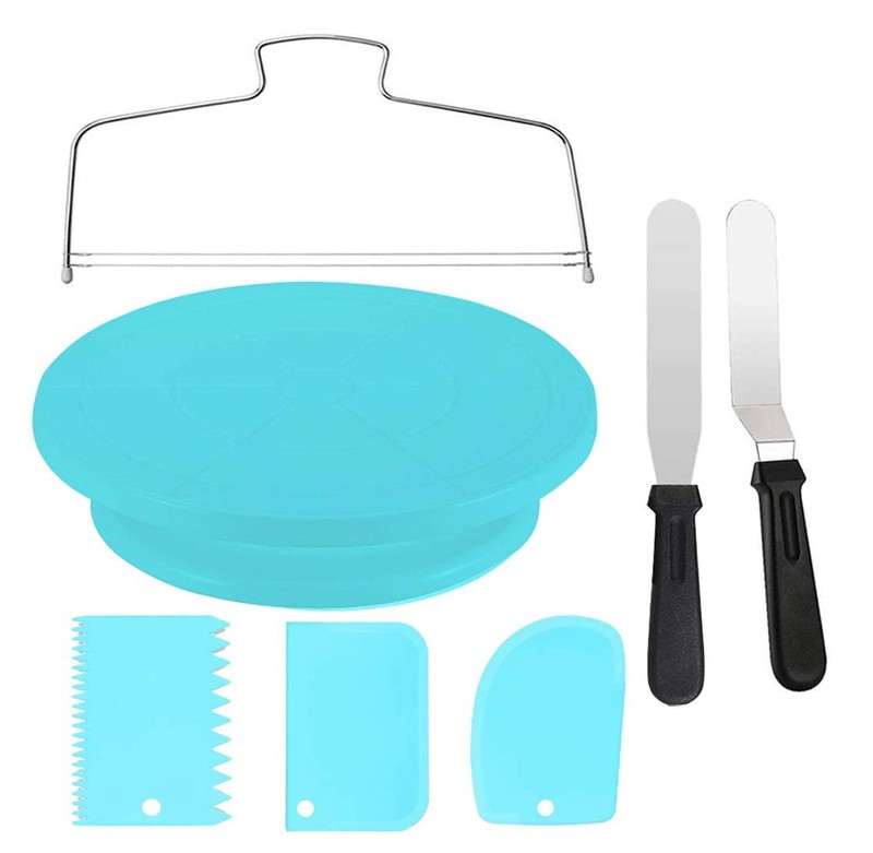 Cake Decorating Turntable,Cake Decorating Supplies With Decorating Comb/Icing…