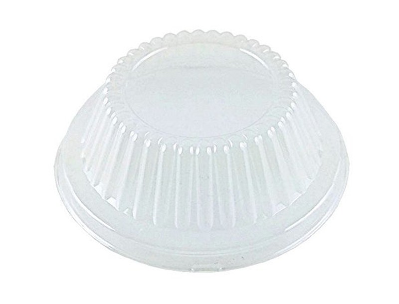 Pactogo 5 3/4" Aluminum Foil Meat Pot Pie Pan w/Clear Dome Lid Disposable 12 ... gallery