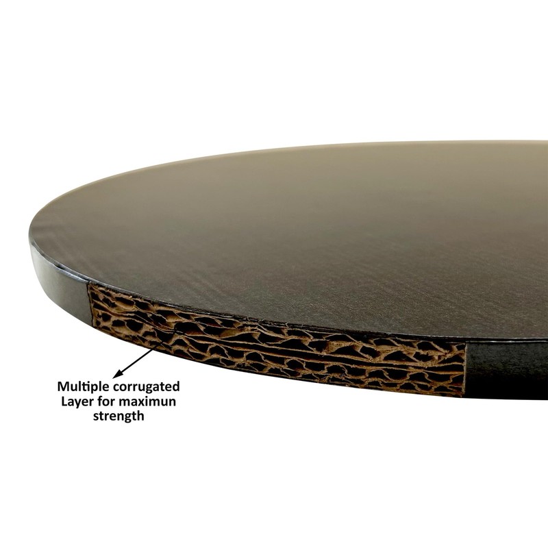 6 PCS Black 8 Inch Cake Board Drums Round Sturdy 1/2 Thick Heavy Tiered gallery