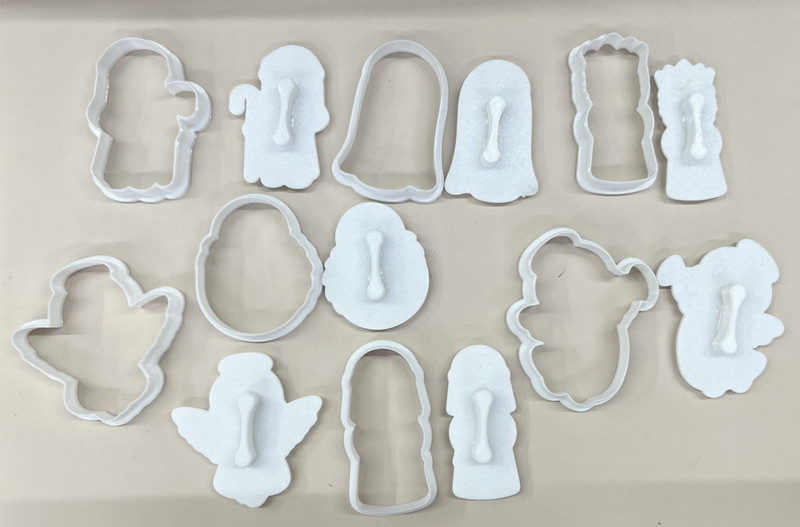 Nativity Christmas Cookie Cutters + insert -14 pieces gallery