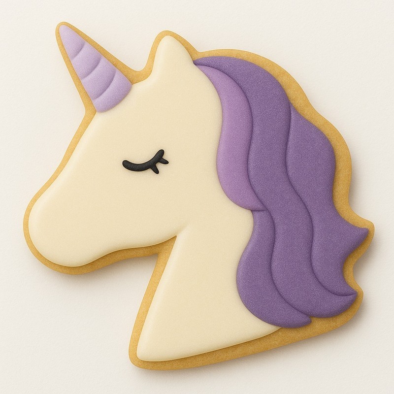 Unicorn Head Cookie Cutter 4.75'' Metal Birthday Party Sandwiches gallery