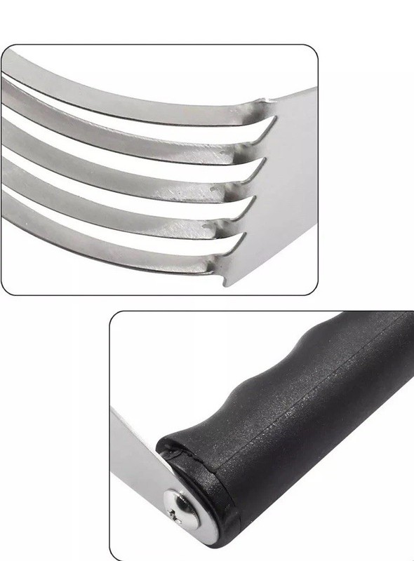 5 Blade Stainless Steel Pastry Cutter Dough Blender for Mixing NIB gallery