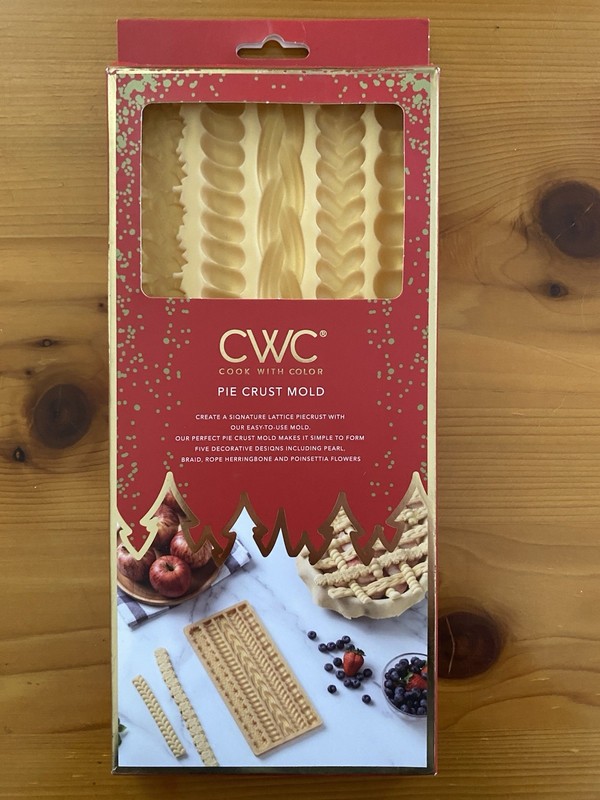 CWC Cook With Color Silicone 5 Design Lattice Pie Crust Mold New