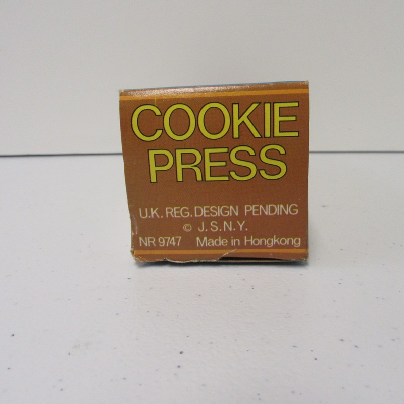Vintage J.S.N.Y. Cookie Press NR 9747 w/ 12 Design Discs Made in Hong Kong gallery