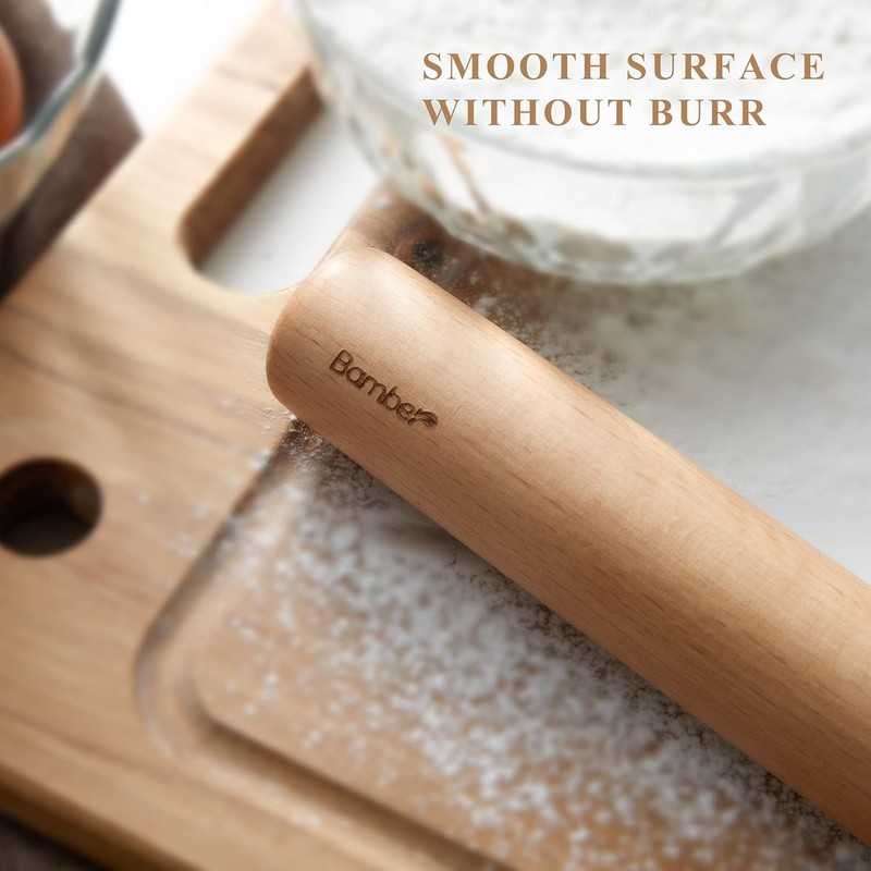 Mini Wood Rolling Pin Baking Small Wooden Rolling Dowel Stick Dough Roller Kids gallery