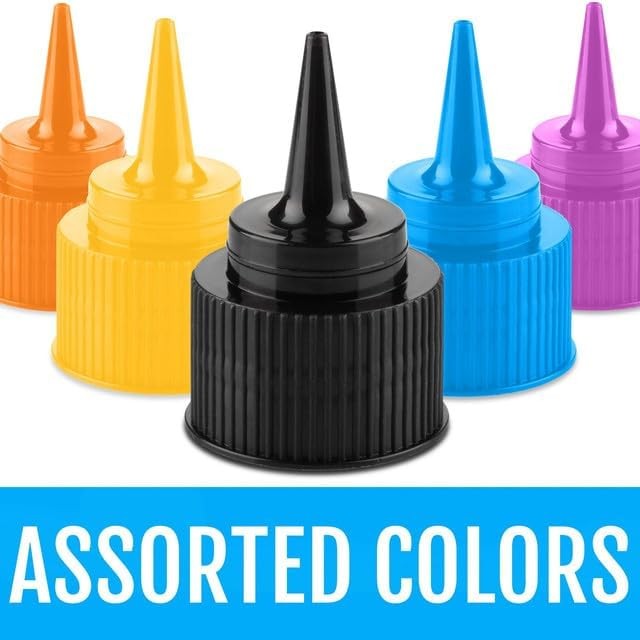 Writer Bottles - 30 Easy Small Squeeze Bottles - 15 Each (1 and 2 Ounce) - Co... gallery