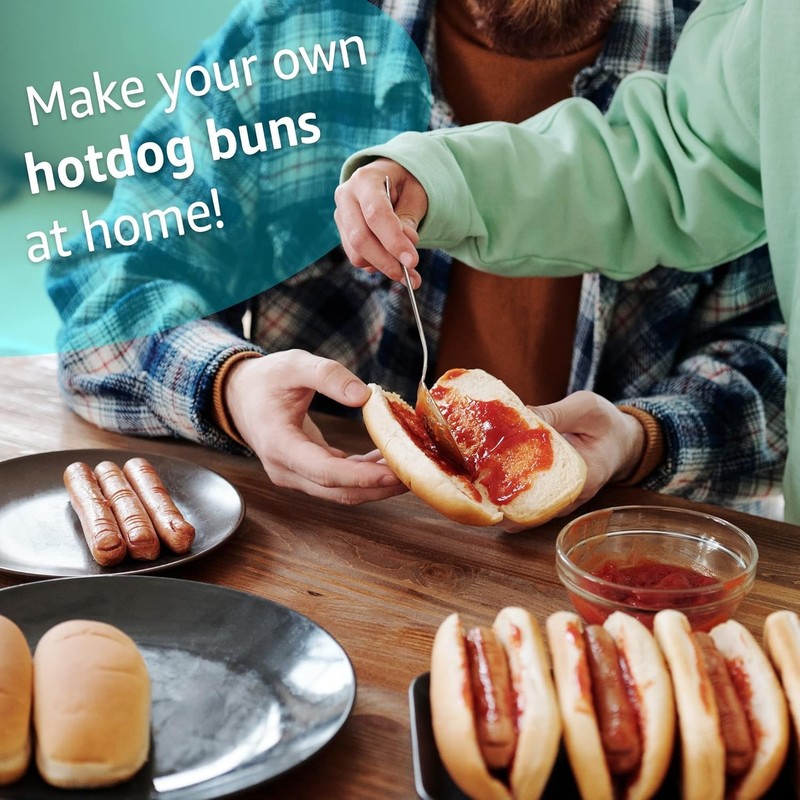 Silicone Hot Dog Buns Mold | Non-Stick Baking Pan gallery