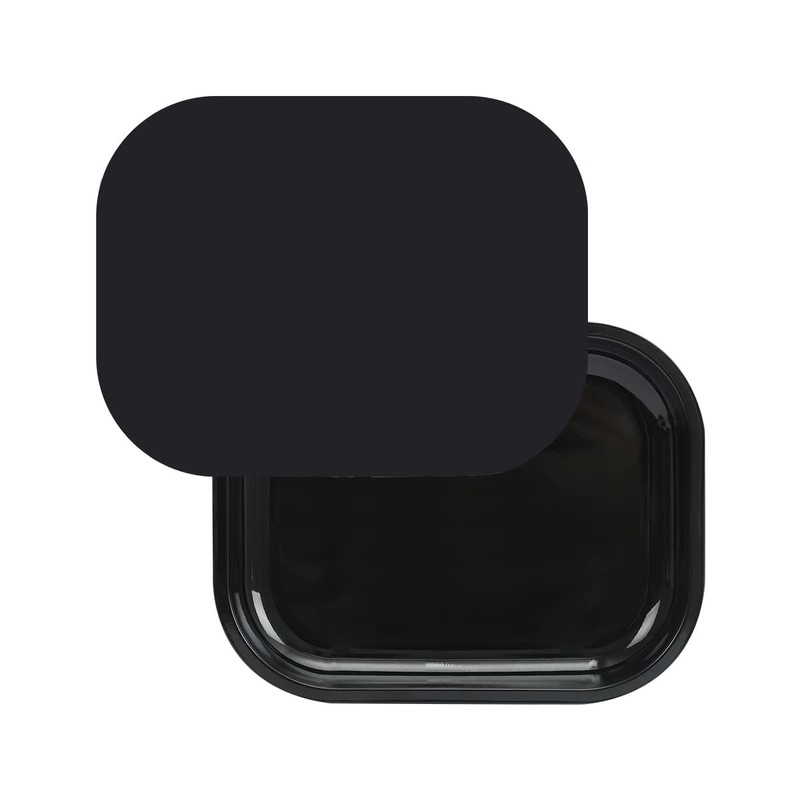 HOKirin Metal Tray with Soft Magnetic Lid,Metal Small 7″ x 5.5″ x 0.6″, Black