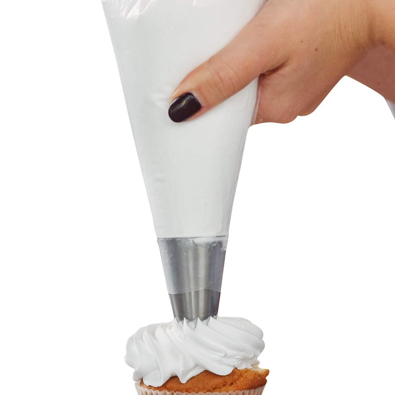 Gexolenu 100 PCS Disposable Piping Bags, 12 Inch Upgraded 12 Inch, Clear