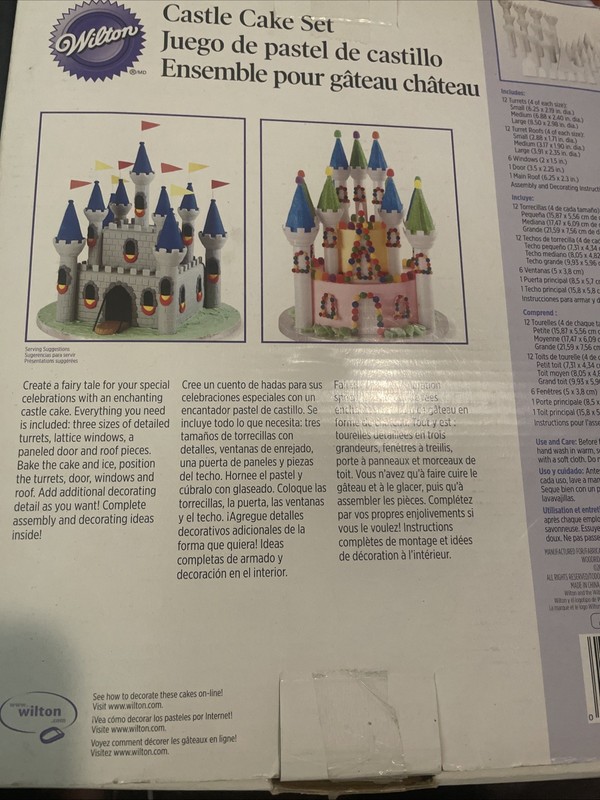 Wilton Romantic Castle Cake Decorating Set 32 Piece Complete Set - Open Box gallery