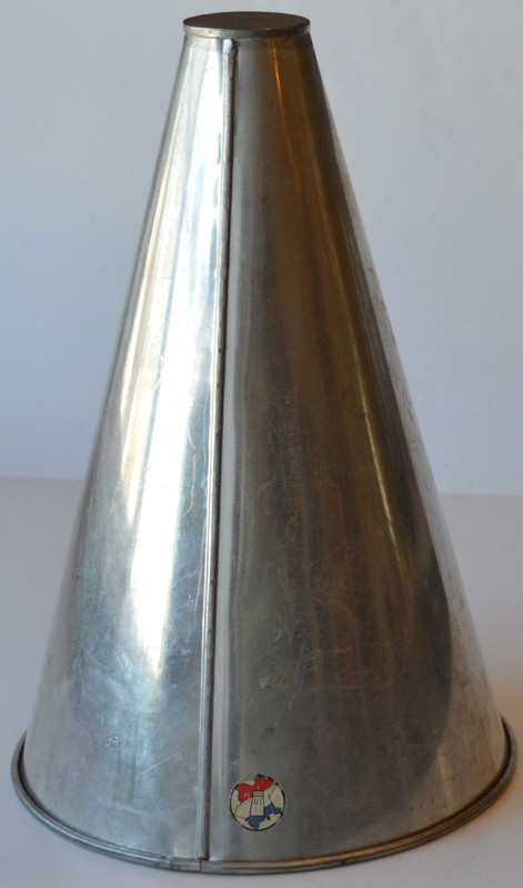 French Croquembouche Pastry Cream Puff Tower Mold Cone Stainless Steel 9” Dia.