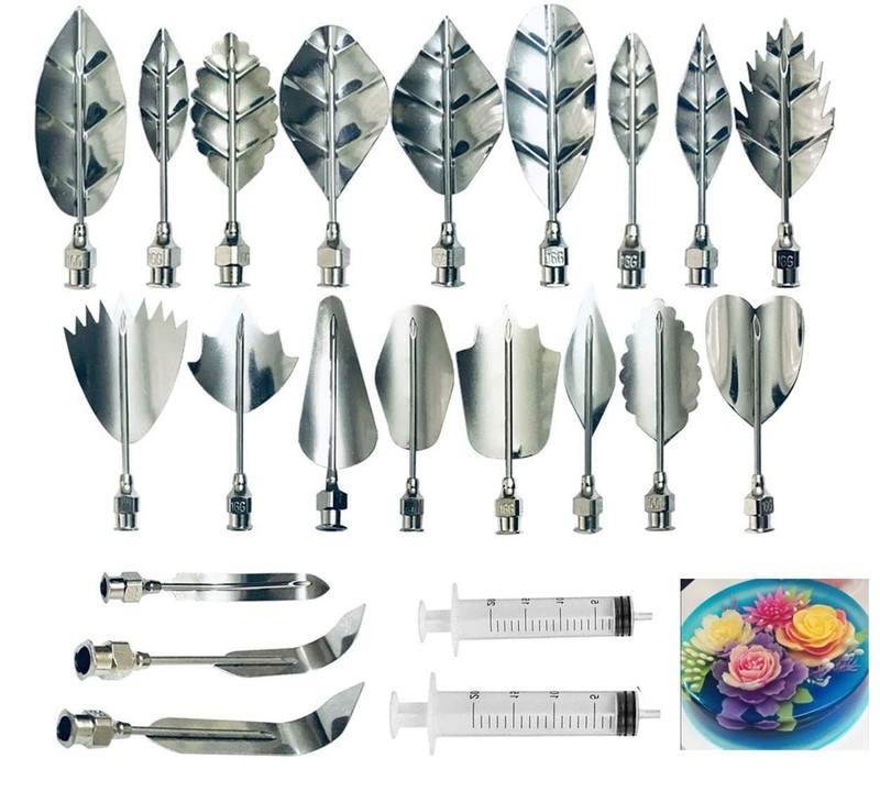 Gelatin Art Starter Kit 3d Jelly Flower Cake Decorating Tool Set Of 20 Piece Diy