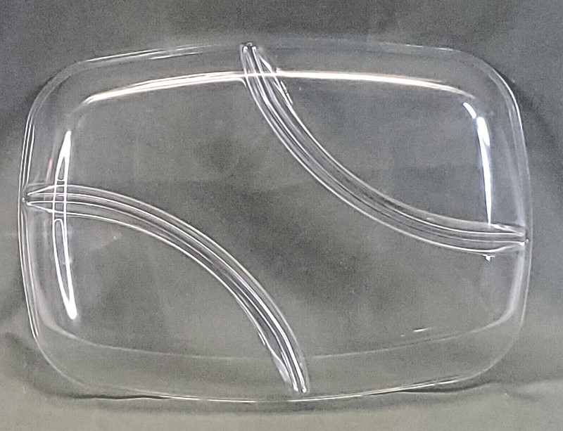 Luigi Bormioli Michelangelo Divided 3-Section Serving Tray Oval 11.5" x 8.25" gallery
