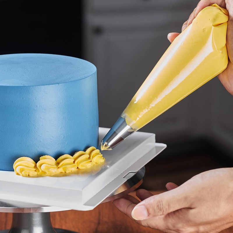 Keenpioneer Piping Bag - Disposable Cake Decorating 100 12 inch, Clear gallery