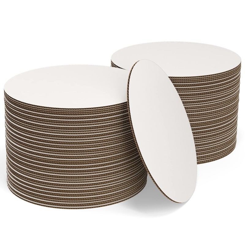White Cake Boards Round | 100 Pack – 6 Inch | Cardboard Cake Rounds Circles |…