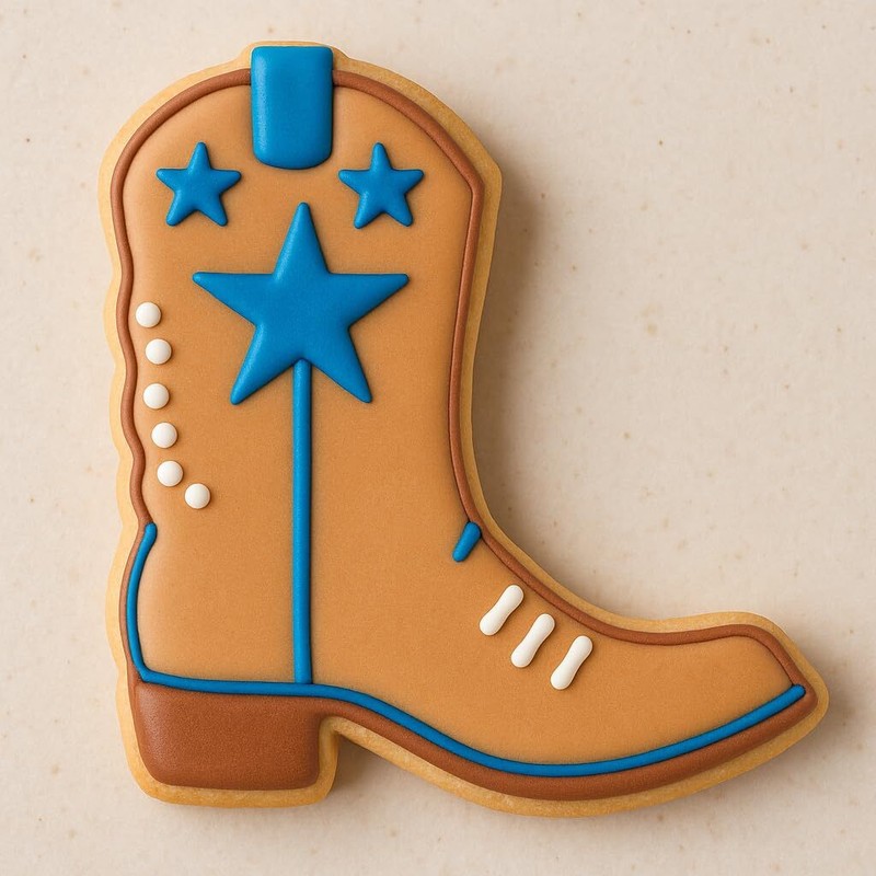 Cowboy Boot Cookie Cutter - 4.25x3.94 Inches,(Random Colors) gallery