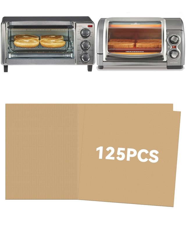 125PCs Air 8.7*8.7in for 4-slice Oven, Unbleached Parchment Paper