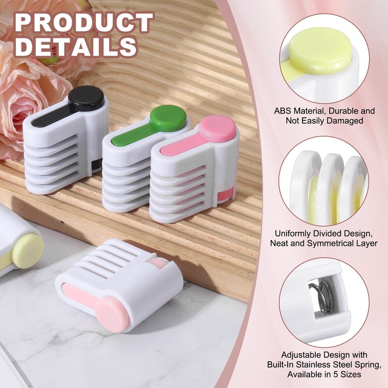2 Pcs Cake Leveler Slicer, DIY Cake Slicer, 5 Layers Bread Leveler, Light Yellow gallery