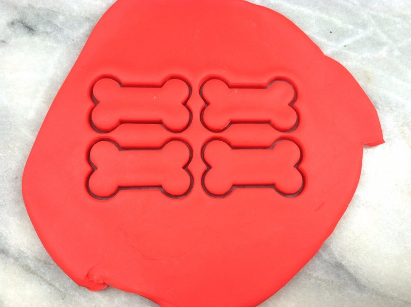 Quadruple Dog Biscuit Cookie Cutter CHOOSE YOUR OWN SIZE! Doggy Treat gallery