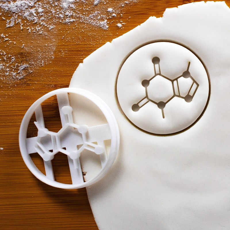 Theobromine Molecule Cookie Cutter – Food Gods Chocolate Cafe Chemistry teacher