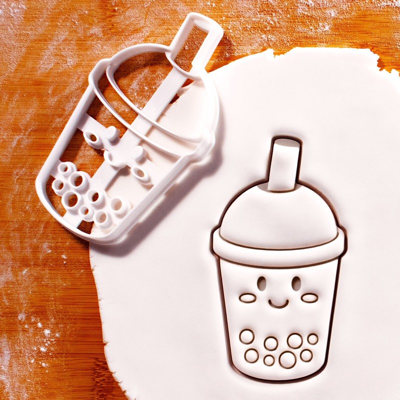 Boba Tea Cookie Cutter – kawaii bubble tea, pearls, milktea, cute drink, summer