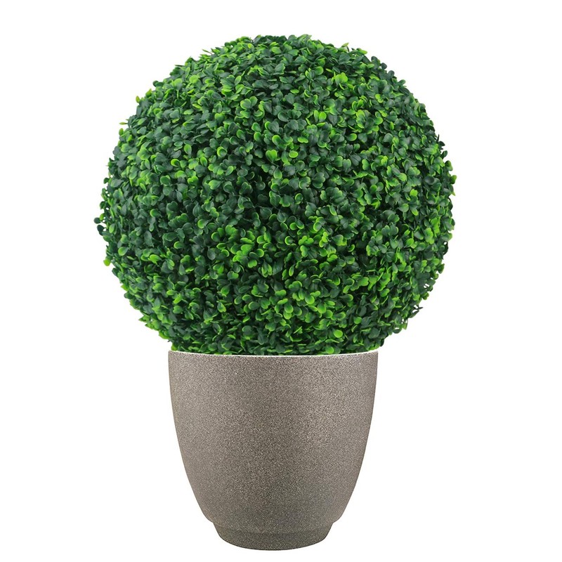 Sunnyglade 2 Pcs 7 Inch 4 Layers Artificial Plant Topiary Ball Faux Boxwood gallery