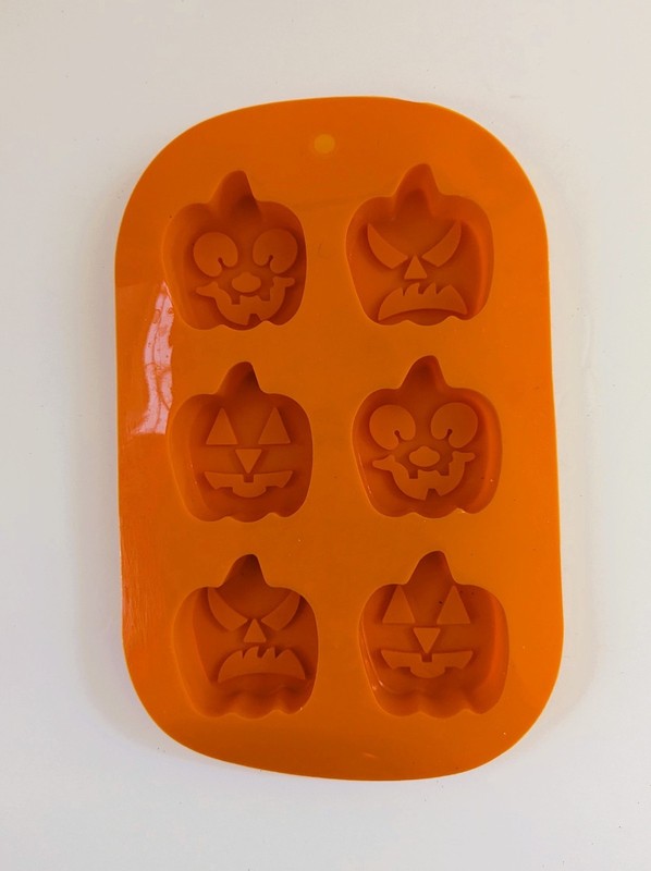 Halloween Orange Silicone Pumpkin Faces Jack-O-Lantern Mold