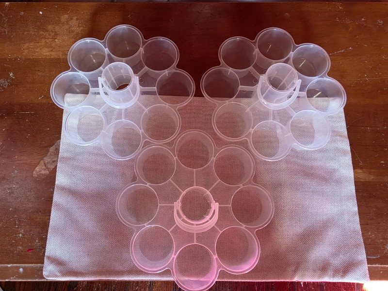 Pink Plastic Flower-Shaped Cupcake Holder with Carrier and Lid gallery
