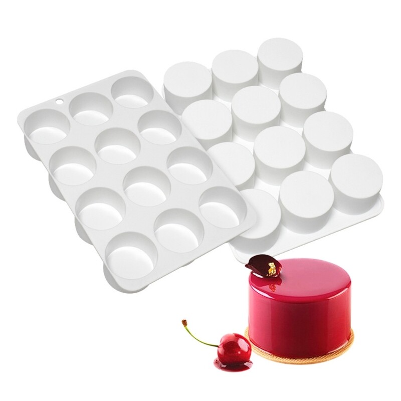 Chocolate Silicone Mold Square Oval Baking Mold Dessert Cheesecake Mold gallery