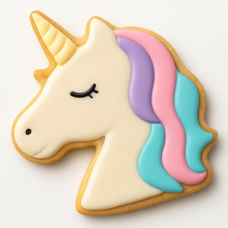 Unicorn Head Cookie Cutter 4.75'' Metal Birthday Party Sandwiches gallery