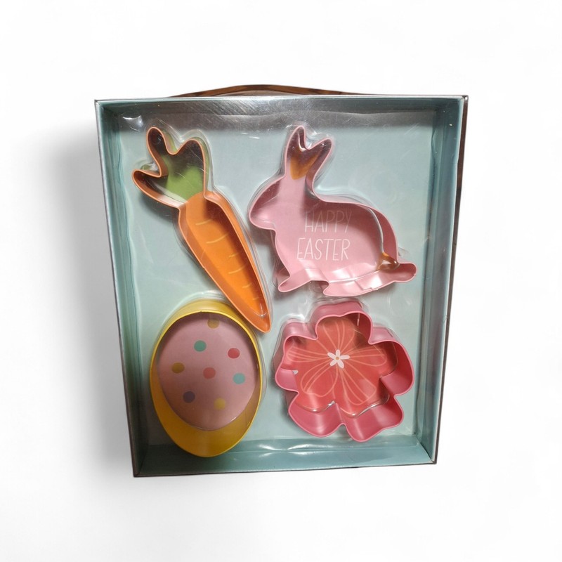 Easter Bunny Chick 4 Piece Cookie Cutter Set Brand New April