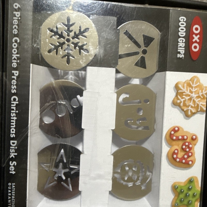 OXO Good Grips 6 Piece Cookie Press Christmas Disk Set New In Box gallery
