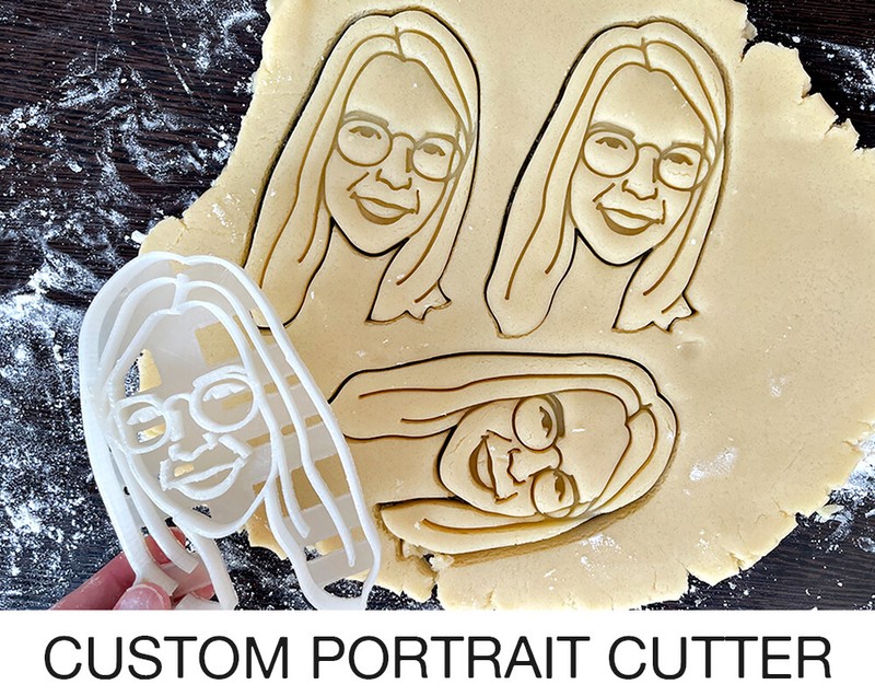 Custom Portrait Cookie Cutter l Personalized cutters l Custom Cookie Cutter