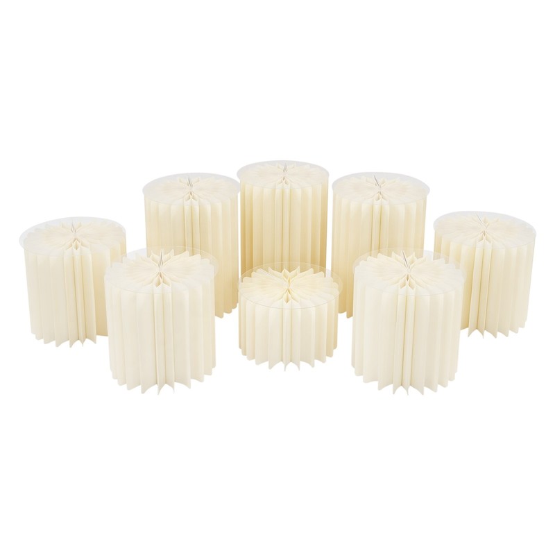 8pcs Foldable Paper Column Display Stands Round Cylinder Wedding Flower Standsr gallery